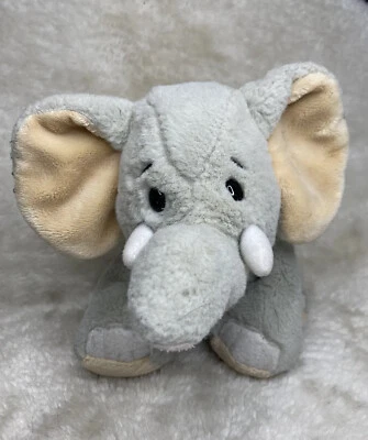 Ganz Webkinz Velvety Elephant Plush Gray Stuffed Animal With Tusks Soft Toy 10” - Image 1 of 4