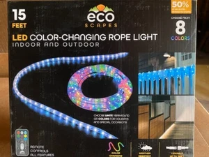EcoScapes LED Color-Changing 15' Rope Light by Enbrighten - BUY MORE & SAVE!!!! - Picture 1 of 4