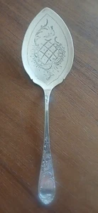 ANTIQUE K.A.RASMUSSEN NORWAY 830S SILVER 10" FISH PASTRY SERVER - Picture 1 of 4
