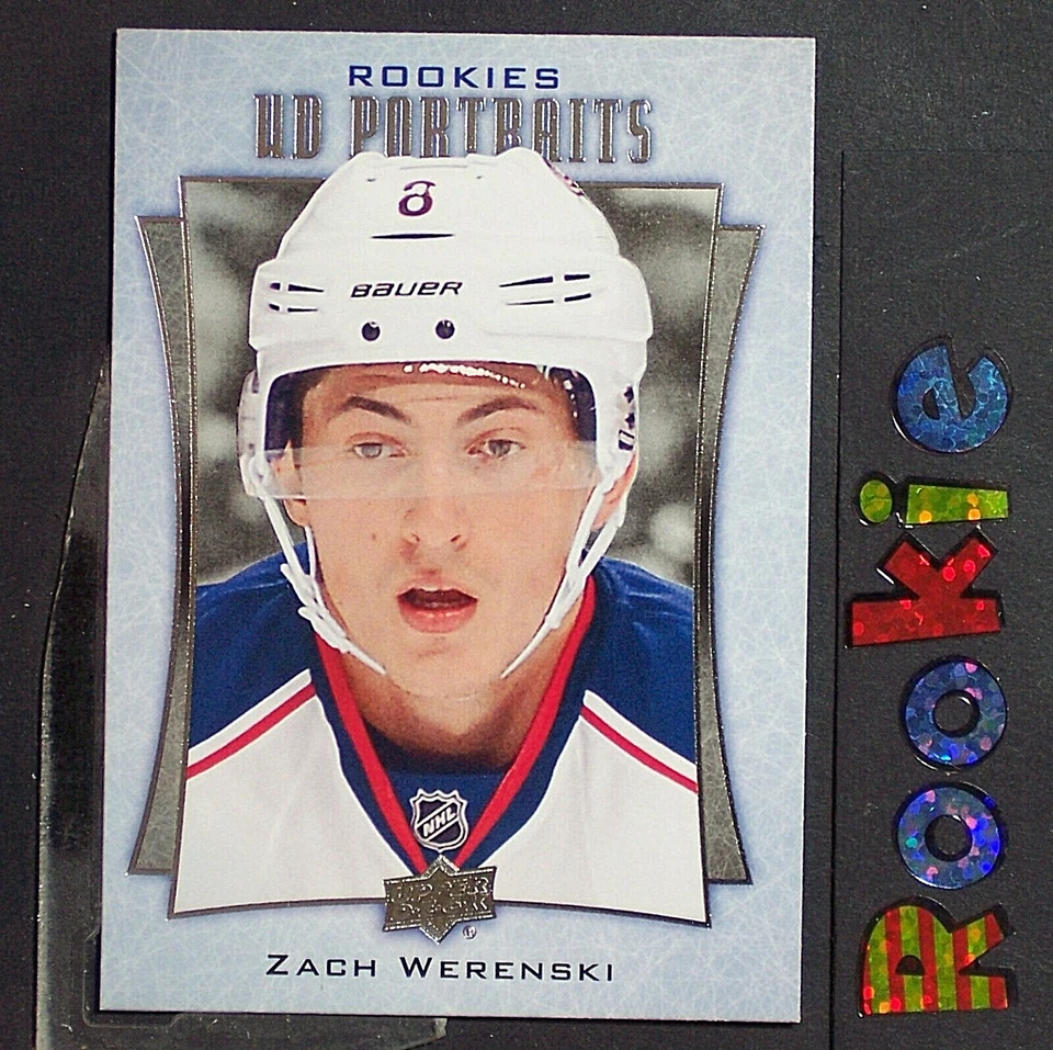 ZACH WERENSKI  Rookie  2016-17 UD Portraits #P89  Columbus Blue Jackets   rc - Image 1 of 1