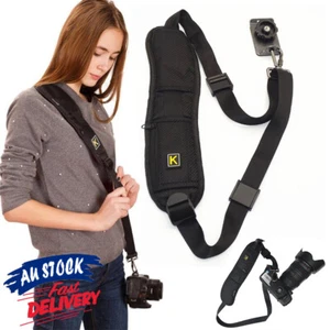 Quick Strap Sling Camera Belt For Universal Cameras Single Shoulder Slr Dslr - Picture 1 of 11