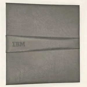 IBM Commemorative Embossed Recognition Binder w/sleeves - SEALED NIB - Gray - Picture 1 of 8