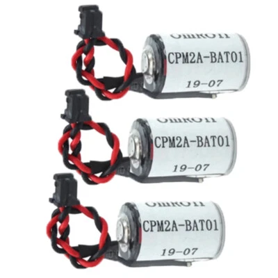 3pcs for OMRON CPM2A-BAT01 ER3V 3.6V 1000mAh PLC battery for CNC Systems - Image 1 of 4