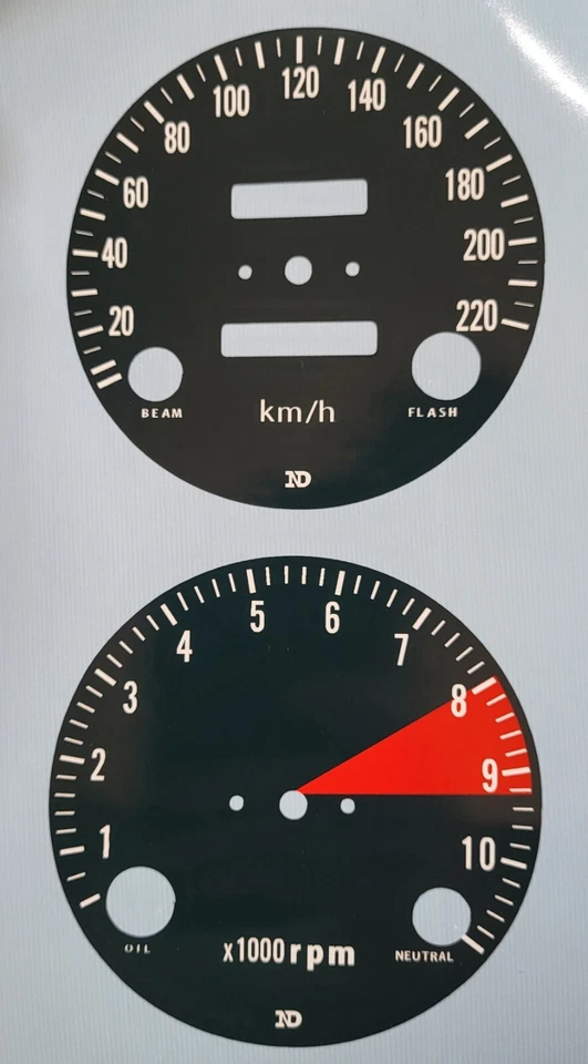 Adesivo sobreposição relógio medidor velocímetro Honda CB750 K CB 750 K 750 69-71 fundido em areia - Imagem 1 de 1