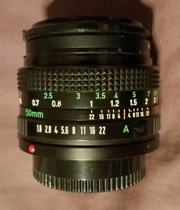 Canon FD 50mm 1:1.8 Standard Prime Objektiv mit beiden Endkappen - Bild 1 von 3