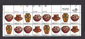 US Scott# 1709a 1977 13c Folk Art Block of 16 See note for P#'s UR VF MNH - Picture 1 of 2