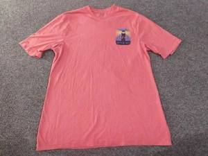 izod saltwater shirt Large pink tall mens graphic brewing seafare - Picture 1 of 12