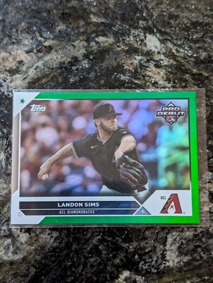 2023 Topps Pro Debut #PD-100 Landon Sims Green #/99 - Image 1 of 3