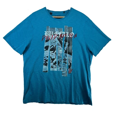 Camiseta manga corta Buffalo David Bitton para hombre talla 2XL con gráfico turquesa lisa Foto 1 de 4