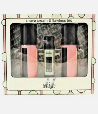 Whish All Natural Shave Cream & Flawless Trio Pomegranate 2 5oz & 1.1oz Flawless - Image 1 of 2