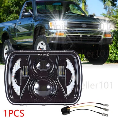 Faro LED alto/bajo rectangular DRL más brillante de 5X7" 7x6 pulgadas para camioneta Toyota Foto 1 de 4