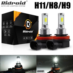 Kit de bombillas LED súper brillantes para faros H11 6000K blanco 8000LM lámparas de haz alto/bajo - Imagen 1 de 20
