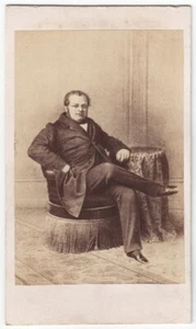CDV: Italian statesman CAMILLO CAVOUR - Picture 1 of 2
