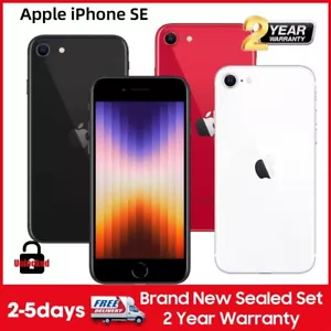 New in Sealed Apple iPhone SE 3rd (2022) 64/128/256GB GSM CDMA Factory Unlocked - Picture 1 of 10