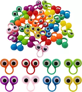 Eye Finger Puppets Googly Eye Finger Puppets Wiggly Eyeball Finger Puppet Rings  - Picture 1 of 12