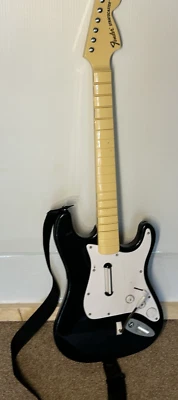 Rock Band Harmonix Guitar Controller Fender Stratocaster w/Strap 19091 - Image 1 of 4