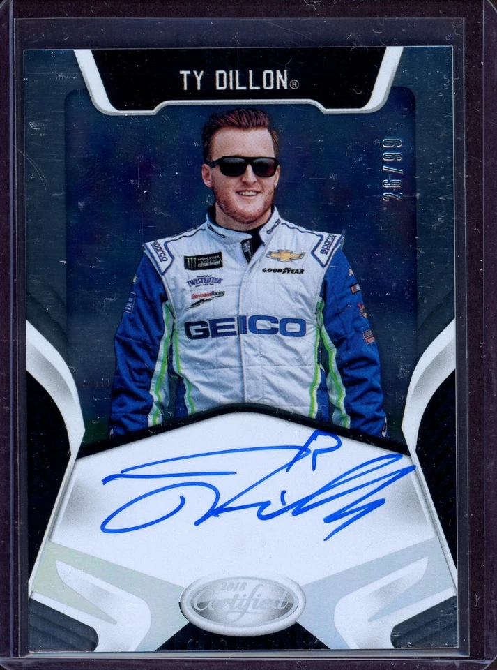TY DILLON ~ 2018 Panini Certified Autograph AUTO #CS-TY (#26/99) - Image 1 of 1