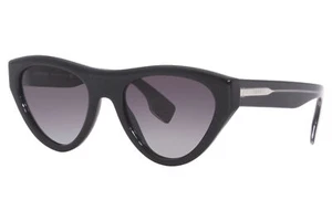 Burberry B-4285 3758/8G Sunglasses Women's Black/Grey Gradient Lens Cat Eye 52mm - Picture 1 of 5