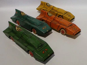Corredores aerodinámicos Speedway mecánicos de hojalata raros de colección de Lindstorm (MN) - Imagen 1 de 11