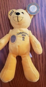 Authentic 1999 Mint Bear Pennsylvania Coin Bear with Tag No. 99002 - Picture 1 of 1
