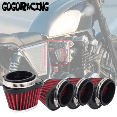 4X 51mm Motorcycle Pod Air Filter For Suzuki GSXR1100 GSX1100F KATANA GSXR750R - Image 1 of 4