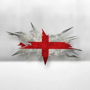 England English Flag Splatter Car Window Bumper Laptop Vinyl Decal Sticker - Picture 1 of 4