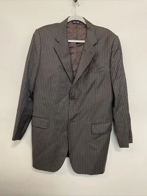 Ermenegildo Zegna Traveler Rayas Seda/Lana Traje Chaqueta Abrigo Talla 42R Foto 1 de 4