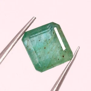 1.46 Ct Natural Zambian Emerald Octagon Cut Faceted Emerald Loose Gemstone - Picture 1 of 3
