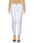 PERFECTION Chino Trousers Size IT 42 White Turn-Up Cuffs Zip Fly