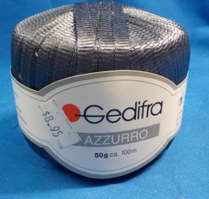 Gedifra Azzurro Ribbon Yarn-1 Ball-Dark Gray-sku 030709 - Picture 1 of 5