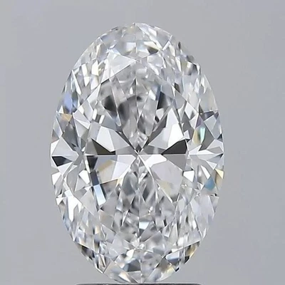 Certified Lab-Grown CVD Diamond 5 mm to 12 mm Oval D IF Clarity Diamond - Image 1 of 4