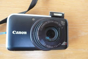 Canon PowerShot SX210 IS 14.1MP Digital Camera - Black - Picture 1 of 8