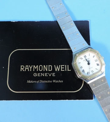 RELOJ PULSERA RAYMOND WIL VINTAGE DE ACERO INOXIDABLE Y ORO PARA DAMA #9904 Foto 1 de 4