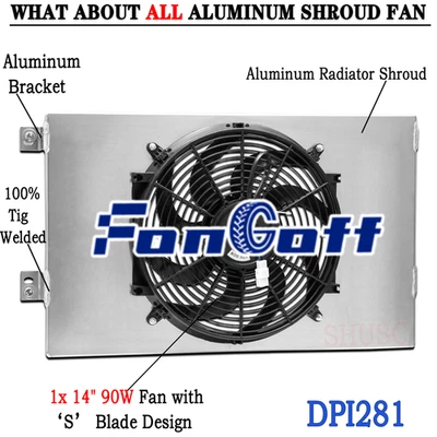 DPI281 Shroud Electric Fan For 1959-1965 Chevy Chevelle Impala Bel Air El Camino - Image 1 of 4