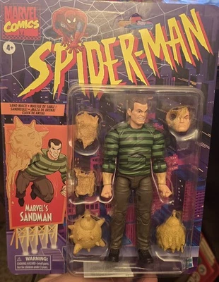 Figura SANDMAN Marvel Legends Retro Spider-Man Serie 6"  Foto 1 de 2