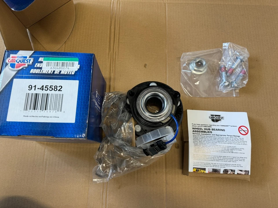 Conjunto de cojinete de rueda y buje CARQUEST 91-45582 para Malibu Alero Cutlass Grand Foto 1 de 3