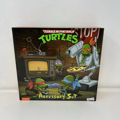 NECA Teenage Mutant Ninja Turtles Juego de Accesorios Dibujos Animados Objetivo Haulathon Nuevo Foto 1 de 4