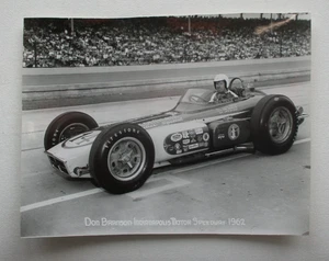 1962 Indianapolis 500 Don Branson #14 8x10 s/w Original Foto - gestempelt - Bild 1 von 3