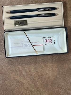 Cross Black Ball Point Pen and Mechanical Pencil Set  in Box KODAK 2501 - Image 1 of 4