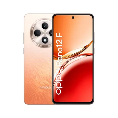 Oppo Smartphone Reno12 F 4G AI con Tripla Fotocamera 50MP, 8GB RAM, Arancione - Immagine 1 di 4