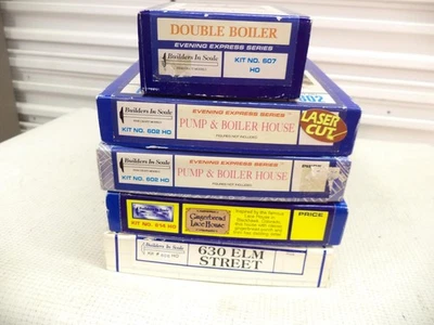 Builders In Scale HO lot of 5 Building kits, (lot sb) - Image 1 of 3
