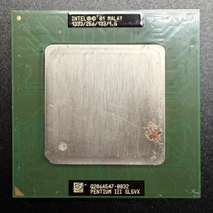Intel Pentium III 1333MHz CPU Tualatin 1333/256/133/1.5 Socket 370 SL5VX - Picture 1 of 3