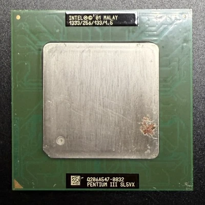 Intel Pentium III 1333MHz CPU Tualatin 1333/256/133/1.5 Socket 370 SL5VX - Image 1 of 3