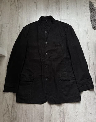 Elemente Clemente Men's Nehru (collarless) 100% Heavy Linen Jacket Size XL - 5 - Image 1 of 4