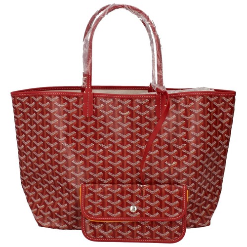 GOYARD Saint Louis PM PVC borsa tote in pelle rossa articolo nuovo di zecca