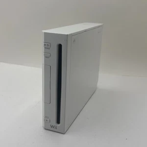 Weiße Nintendo Wii RVL-001 GameCube kompatible nur Konsole - Bild 1 von 8