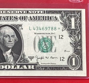 1963B STAR NOTE $1 DOLLAR BILL ( SAN FRANCISCO L ) UNCIRCULATED - Picture 1 of 3