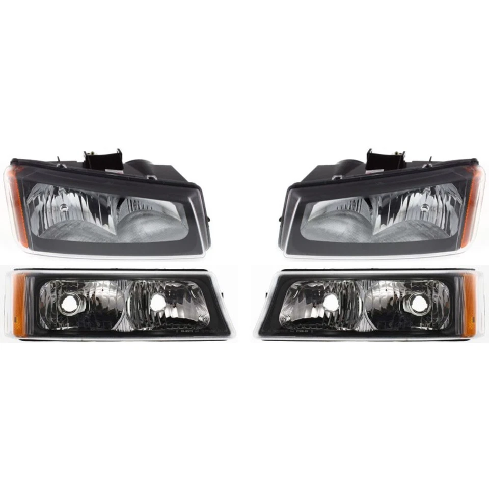 Headlight Kit For 2003-2006 Chevrolet Silverado 1500 Driver and Passenger Side - Image 1 of 4