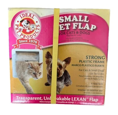 "Nueva solapa para mascotas/solapa para gatos blanca mascotas pequeñas 12 lb recorte tamaño 6 1/4""x 6 1/4"" ideal" Foto 1 de 4