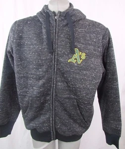 Oakland Athletics Men's L Full Zip Blended Hoodie MLB Gray - Picture 1 of 1
